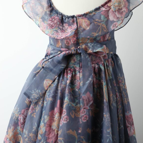 Selkie Romance Novel Blue Floral Gown - RARE FIND - Size XL - Picture 8 of 11